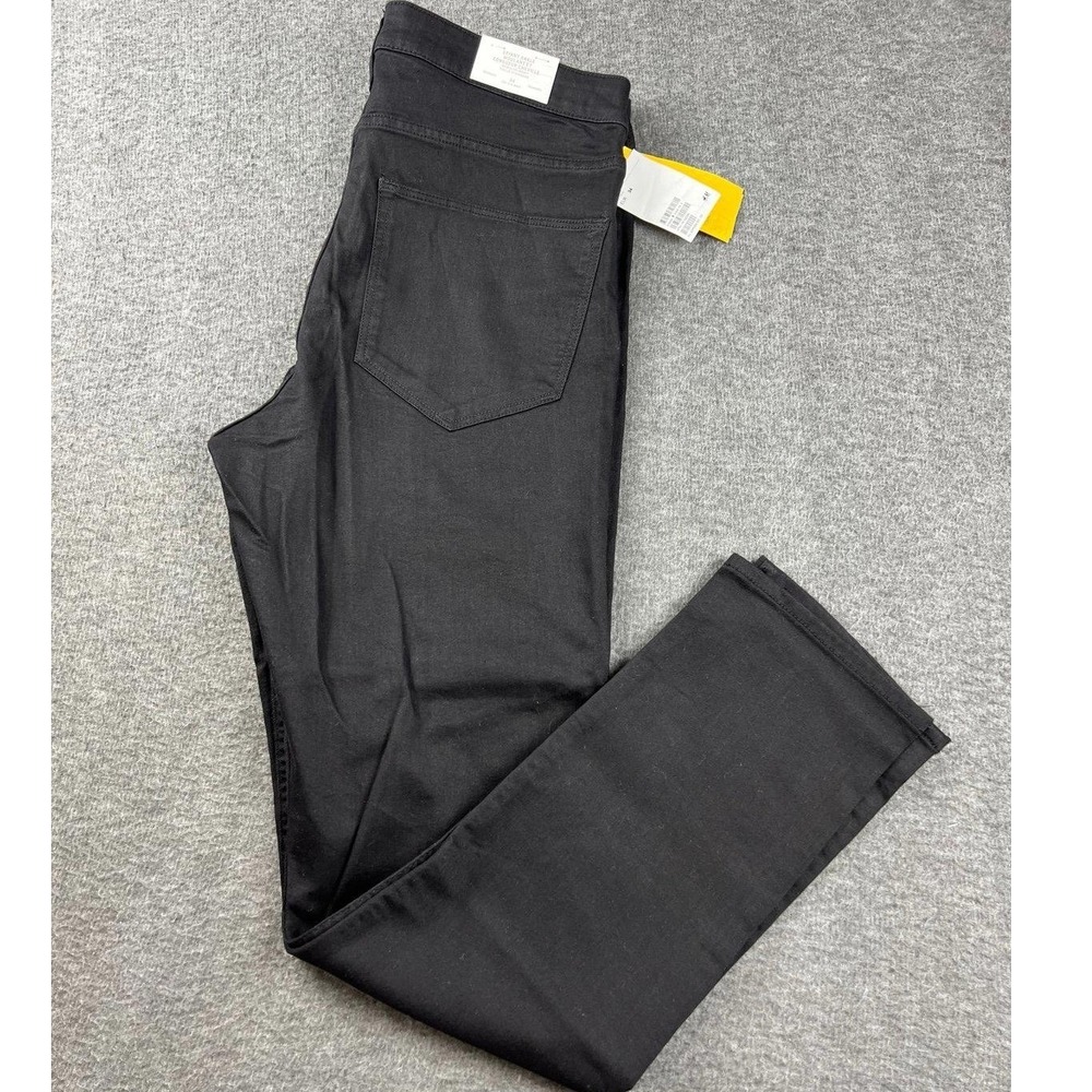 HM &Denim Skinny Ankle Jeans Women's 34 Black Regular Waist Stretch Pants